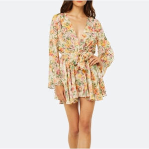 Misa Los Angeles Kaia bell sleeve dress sz S